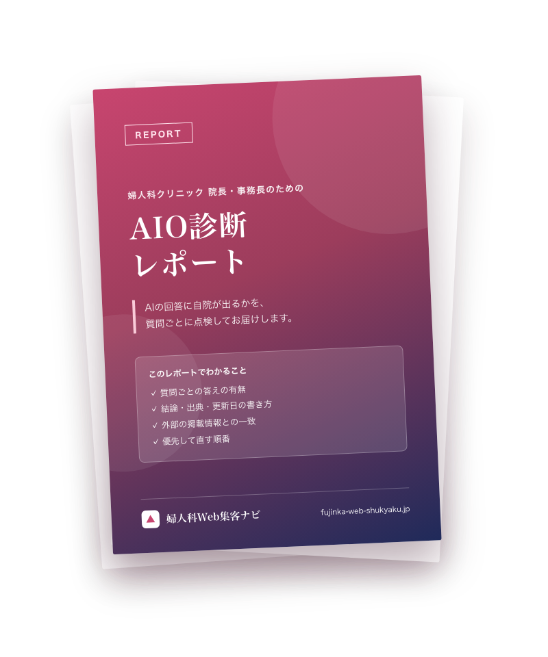 AIO診断レポートの表紙